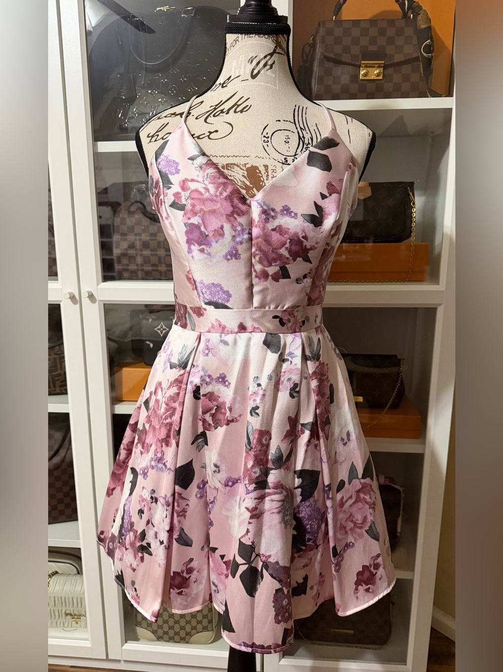 Windsor Pink Floral A-Line Mini Dress